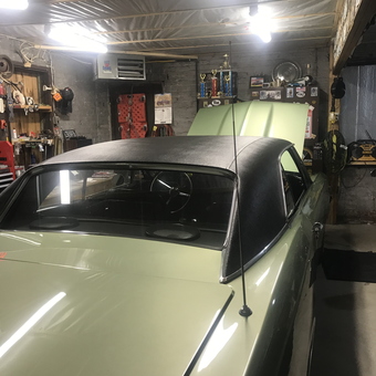 Classic Car in Well-Lit Garage with Wall Storage - Ed from Pittsburgh, PA