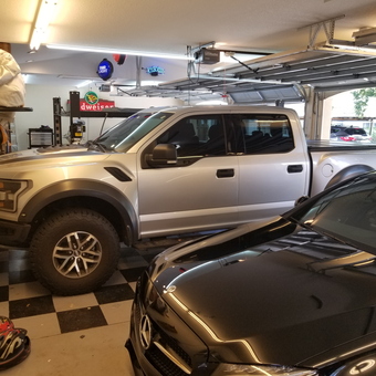 Garage With Pickup, Sports Car, Neon Signs and Storage - Ken from Tampa, FL