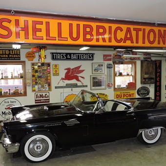 Classic Car Garage with Vintage Signs and Decor - Ken from Bedford, MA