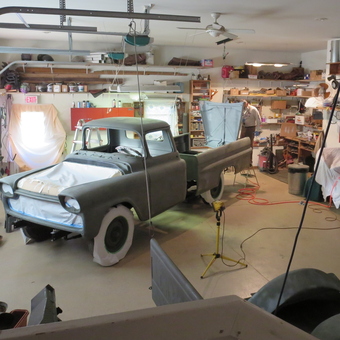 Classic Truck Restoration Garage with Tools and Lighting - Paul from Merrill, WI