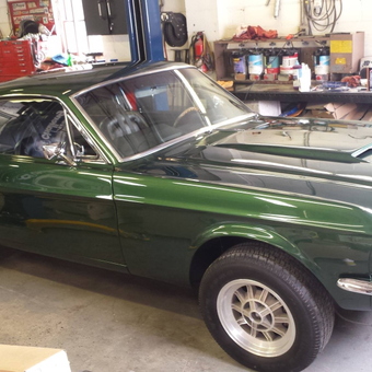 Classic Green Mustang in Organized Garage - Gimpy from Shamong, NJ