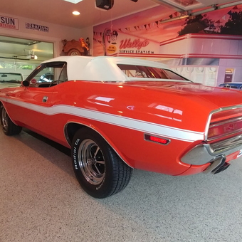 Classic Car Garage With Retro Decor and Wall Art - Greg from Boise, ID