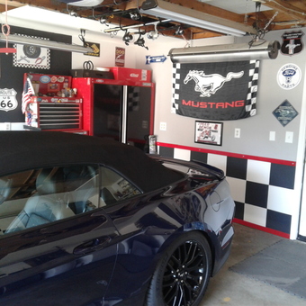 Mustang Garage with Tool Chest and Wall Decor - Robert from Nipomo, CA