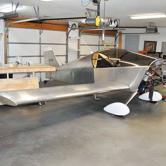 Homebuilt Airplane Project in Organized Garage - Bruce from Roanoke, IN