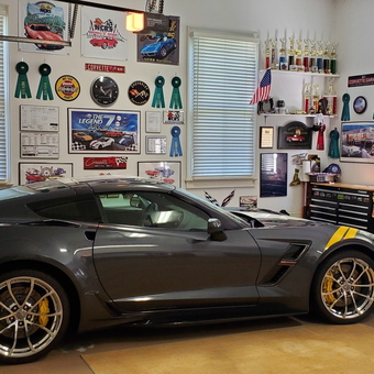 Corvette Garage with Wall Art and Tool Chest - Bob from Simpsonville, SC