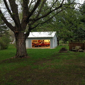 Classic Car Garage with Wall Signs and Tools - Gordo from Ida Grove, IA