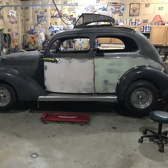 Classic Car Restoration Garage with Tools and Decor - Terry from Welch, MN