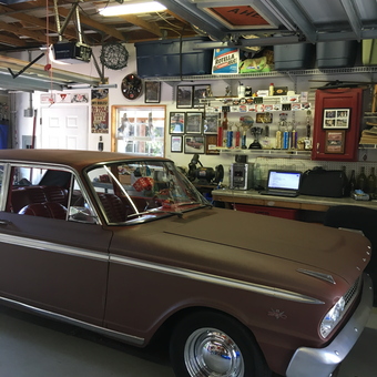 Classic Car Garage with Trophies and Storage Bins - Moon from Wilmington, NC