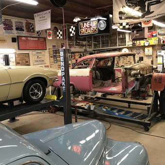 Classic Car Garage with BendPak Lift and Neon Signs - Butch from Winona, OH