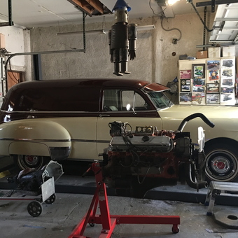 Classic Car Garage with Engine Stand and Tools - TRIPPER from Los Angeles, CA