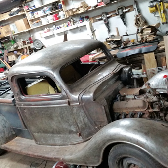 Classic Truck Restoration in Organized Workshop - Steve from Westfield, WI