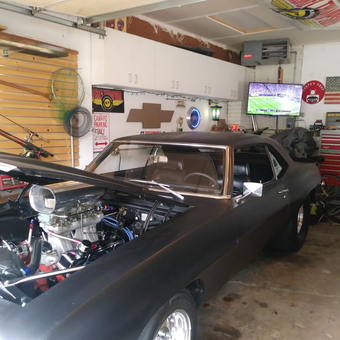 Classic Camaro, Tool Chest, and Wall Cabinets in Garage - Steve from Bloomington, MN