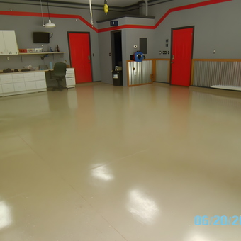 Garage With Epoxy Floor and Storage Cabinets - Michael from Bowling Green, KY
