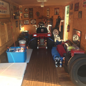Organized Garage With Tractor, Tools, and Wall Decor - Buck's Boy from Beaver Dam, KY