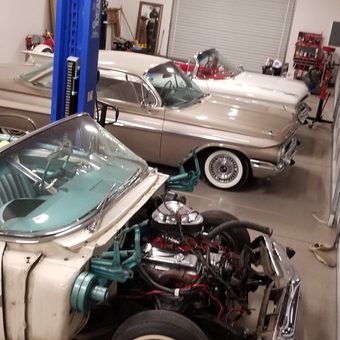 Classic Cars and Car Lift in Spacious Garage - Grandpa from Stockton, CA
