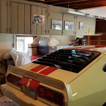 Classic Mustang Decor and Ford Signs in Garage - Russell from BEAVER DAM, WI