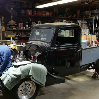 Classic Truck Project and Tools in Organized Garage - Dave from Sallisaw, OK