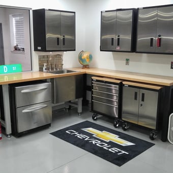 Stainless Steel Garage Cabinets and Workbench - Duane from Nashville, TN