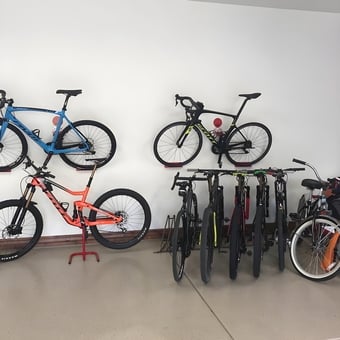 Garage Bike Storage with Wall and Floor Racks - CONNELL from BOISE, ID