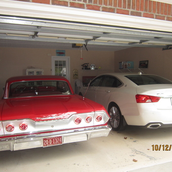 Classic and Modern Chevy Cars in Organized Garage - Danny from Bremen, GA