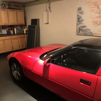 Red sports car and garage cabinets - Bill from Falling Waters, WV