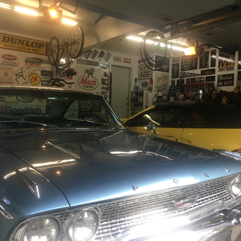 Classic Cars and Vintage Garage Signs Display - RICK from West Suffield, CT