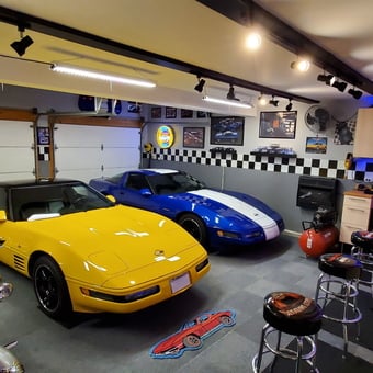 Corvette Garage with Bar Stools and Tool Chest - Brian from PLAINFIELD, IL
