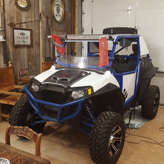 Polaris UTV in Rustic Garage with Bar Stools - Danny from Lake Havasu City, AZ