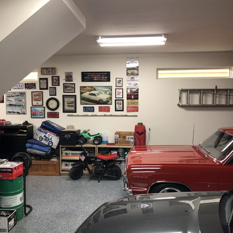 Classic Car Garage with Wall Decor and Tools - Kent from Wichita, KS