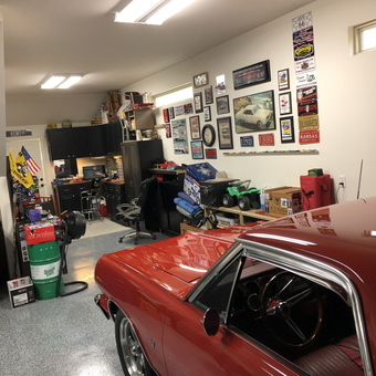 Classic Car Garage with Wall Decor and Storage - Kent from Wichita, KS