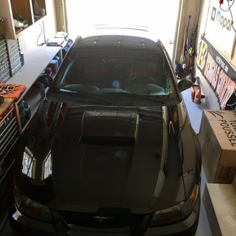 Organized garage with Mustang, tool chests, and workbench - DoubleJack22 from Port Orange, FL
