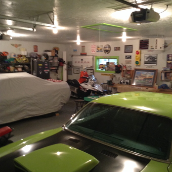 Classic Car Garage with Wall Signs and Storage - Troy from Minot, ND