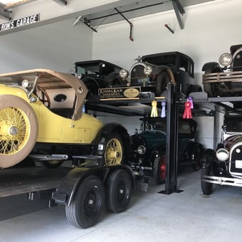 Classic Car Collection with Four Post Lifts - Ron from Birmingham, MI