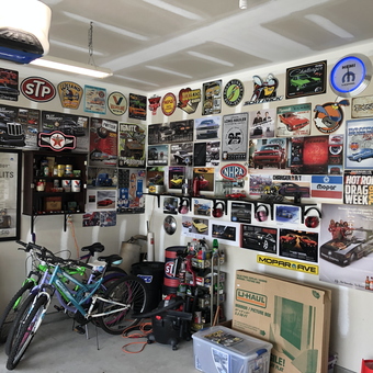 Garage Wall Decor with Car Signs and Posters - Jason from Summerville, SC