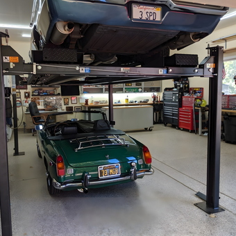 Classic Car Lift and Tool Storage Garage - 3 Speed from Alamo, CA