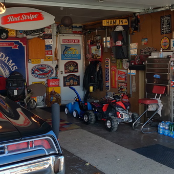 Classic Car, Signs, and Tool Storage in Garage - Ice Mike from Chicago, IL