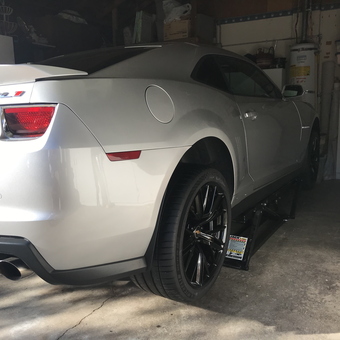 Camaro ZL1 on QuickJack Lift in Garage - Cebo from Sacramento, CA