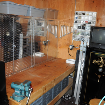 Organized Garage With Diamond Plate Cabinets and Safe - Doug from Perham, MN