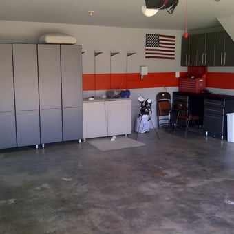 Modern garage with cabinets and tool chest - Donnie from White House, TN