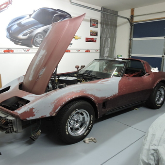 Classic Corvette Restoration Project in Clean Garage - Michael from West Jordan, UT