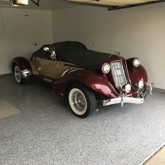Classic Car and Epoxy Floor in Clean Garage - Capt Ron from Seattle, WA