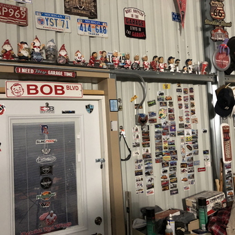Garage Decor with License Plates, Signs, and Magnets - Bob-o from Kingman, AZ