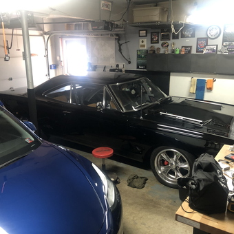 Organized garage with classic car, tools, and storage - Armando from Pottstown, PA