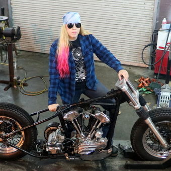 Custom Motorcycle Build in Garage Workshop - Chris from Harrison, AR
