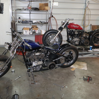 Custom Motorcycle Garage With Tools and Parts - Chris from Harrison, AR