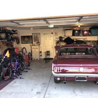 Classic Mustang and Organized Storage Garage - Mexi Melt from La Quinta, CA