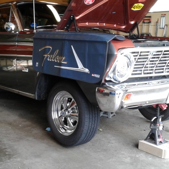 Classic Ford Falcon on Jack Stands in Garage - Bill from Oakdale, MN