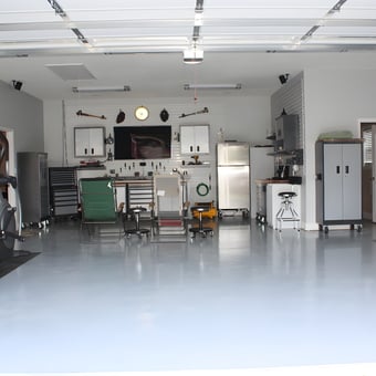 Organized Garage with Cabinets, Gym Equipment, and Tools - Tommy from Toney, AL