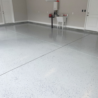 Epoxy Coated Garage Floor with Utility Sink - Randy from Conway, SC