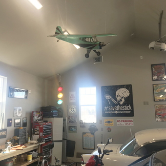 Classic Car Garage with Decor and Traffic Light - Mike from Annabella, UT